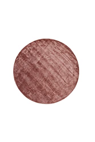 Indra Viscose Carpet - ø200cm - Dusty Pink von Venture Home