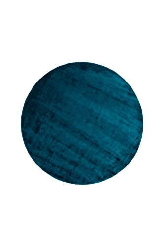 Indra Viscose Carpet - ø200cm - Turquoise von Venture Home