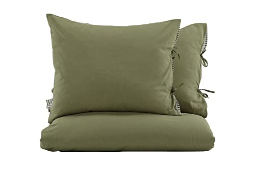 Jenna Bed Set Linen/cotton - Green / - 240*220 von Venture Home