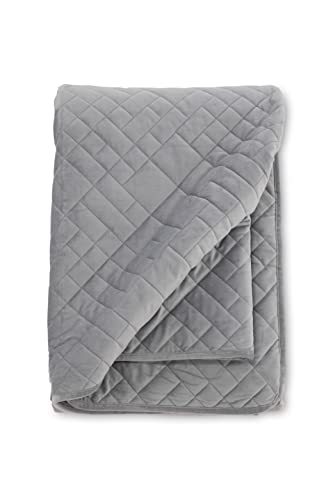 Jilly Bedspread Polyester/velvet/microfiber - Light grey / - 260*260 von Venture Home