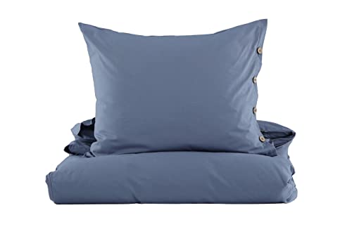 Joar Bed Set Cotton - Blue - 150 * 200 von Venture Home