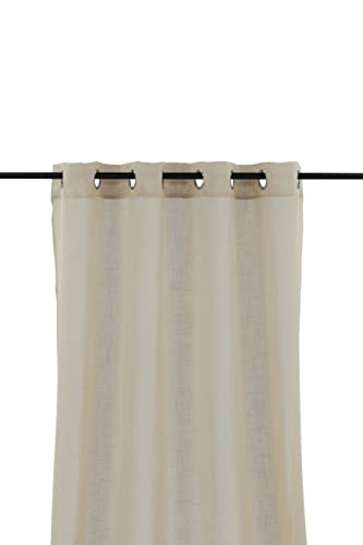 Kaya Curtain Polyester/fake linen - Beige - 140*290 - Eyelet von Venture Home