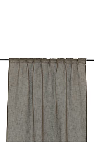 Kaya Curtain Polyester/fake linen - Brown - 140*290 - Multi band von Venture Home