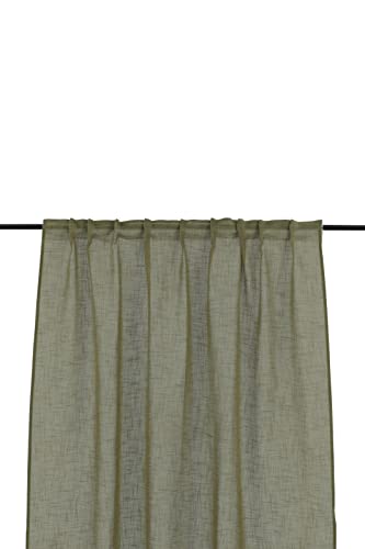 Kaya Curtain Polyester/fake linen - Green - 140*240 - Multi band von Venture Home