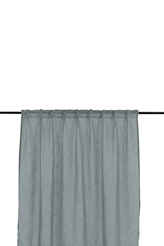 Kaya Curtain Polyester/fake linen - Grey - 140*290 - Multi band von Venture Home