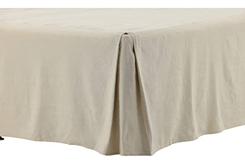 Kimmy Bed Skirt Cotton/linen streight - Beige - 180*200 von Venture Home