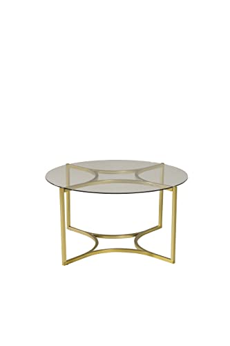 Kivik - Sofa Table - Glass / Brushed Brass von Venture Home