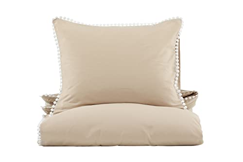 Livia Bed Set Cotton sateen - Beige / White decor - 150*200 von Venture Home