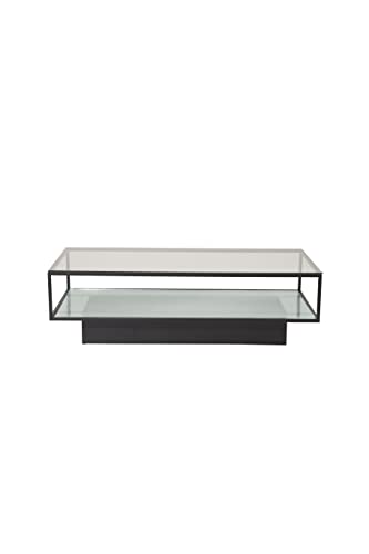 Venture Home Maglehem-Sofa Table-Glass, Black,Transperant, One Size von Venture Home
