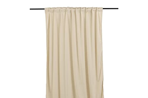 Mary Curtain Polyester/velvet - Beige / - 250*135 von Venture Home