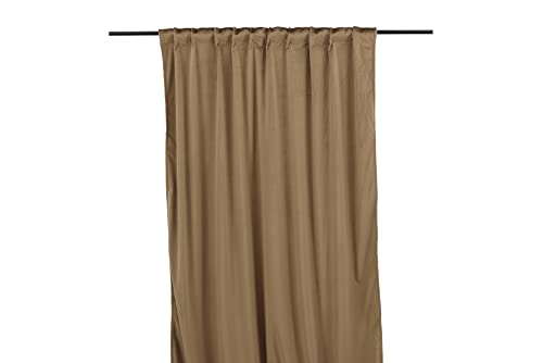 Mary Curtain Polyester/velvet - Brown / - 250*135 von Venture Home