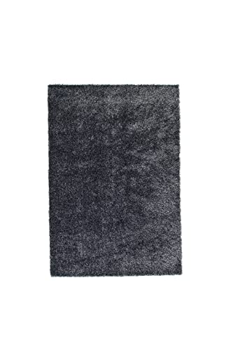 Mattis Polyester Carpet - Antracit Grey - L290*B200 von Venture Home