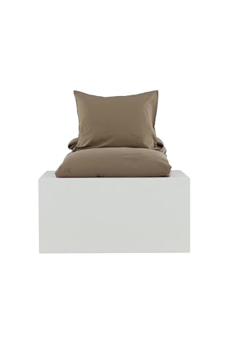 Mila Bed Set Cotton gauze - Brown - 150 * 200 von Venture Home
