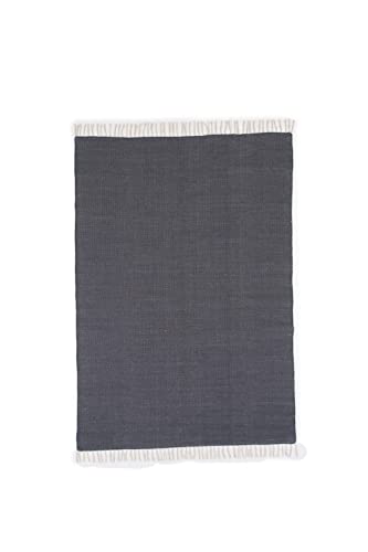 Panipat Cotton Carpet - 300*200 - Dark Grey von Venture Home