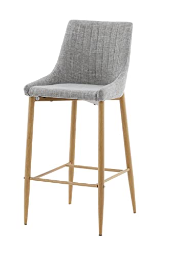 Plaza - Bar stool - Oak/Light grey von Venture Home