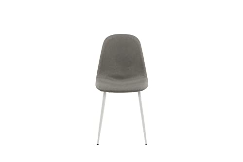 Polar Chair - Grey fabric White Legs von Venture Home