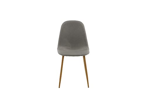 Polar Dining chair Oak legs/Grey Fabric von Venture Home