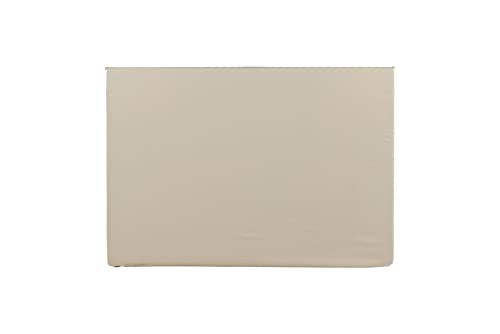 Saga Headboard cover Cotton/overlock - Beige - 180 * 140 von Venture Home