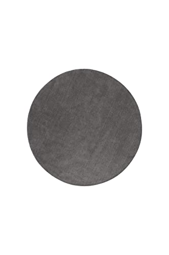 Ulla - Wool / Polyester Carpet - Grey - ø200 von Venture Home