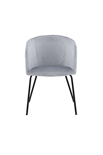 Venture Home 15562-885 Berit Chair, 20% Polyester-Leinen, Schwarz, Grau von Venture Home