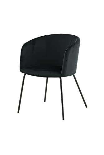Venture Home 15562-888 Berit Chair, 20% Polyester-Leinen, Schwarz von Venture Home