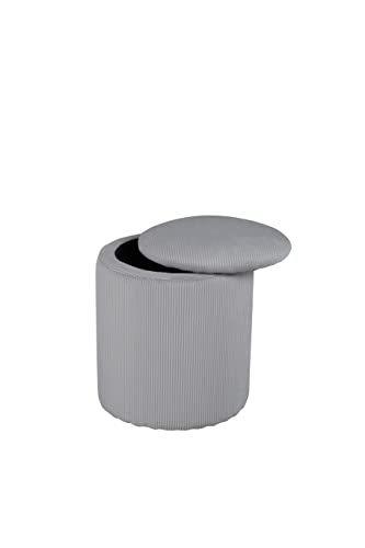 Venture Home 15568-995 Limpen Pouf, Polyester, Grau von Venture Home