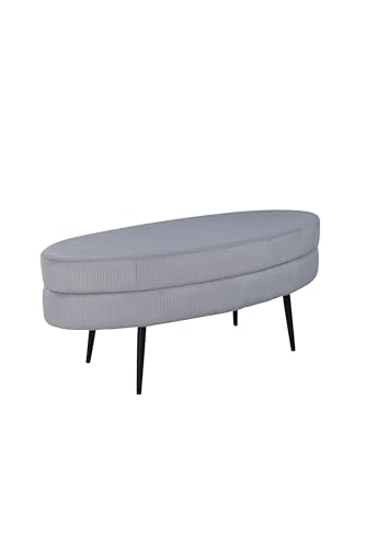 Venture Home 15569-995 Otto Pouf, Polyester, Schwarz, Grau von Venture Home