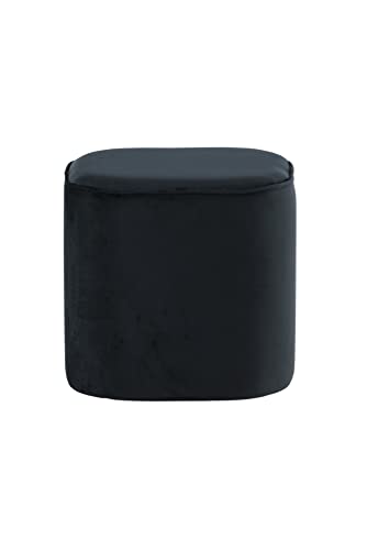 Venture Home 15572-888 Piff Pouf, Polyester, Schwarz von Venture Home