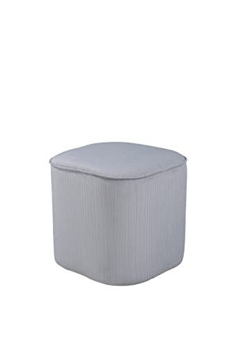 Venture Home 15572-995 Piff Pouf, Polyester, Grau von Venture Home