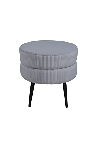 Venture Home 15577-995 Pot Pouf, Cord, Schwarz, Grau von Venture Home