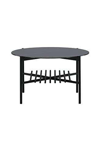 Venture Home 15604-588 Sofatisch, Marmorglas, Metall, Schwarz von Venture Home