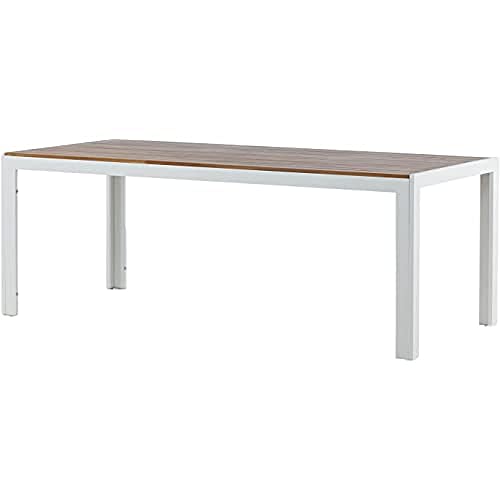 Venture Home Bois Dining Table 205 * 90cm - White Legs/Acacia von Venture Home