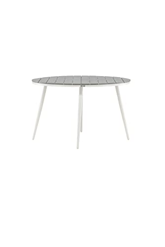 Venture Home Break-Dining Round-White/Grey-Alu/Aintwood-120ø Table, 120 von Venture Home
