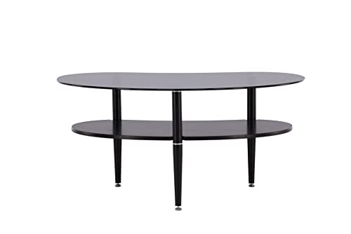 Venture Home Egg Sofa Table Grey Smokey, Black,Smoked Glass, One Size von Venture Home