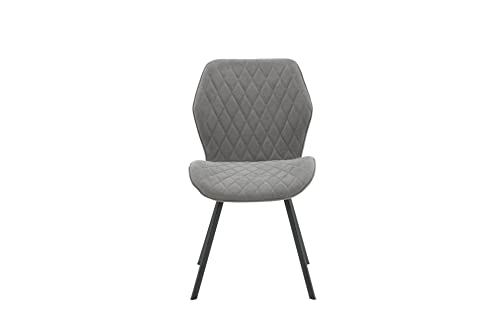 Venture Home Gemma Dining Chair Legs Fabric, Black,Grey, 639050 von Venture Home