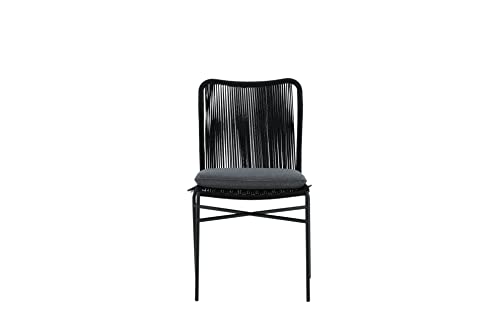 Venture Home Julian Dining Chair - Black Steel/Black Rope (Stackable) von Venture Home