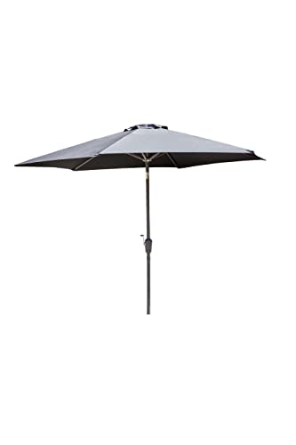 Venture Home Leeds Umbrella - 3m - Grey Alu/Grey Fabric von Venture Home