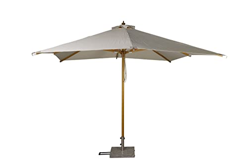 Venture Home Naxos Umbrella - 3 * 3m - Wood/Ecru Fabric von Venture Home