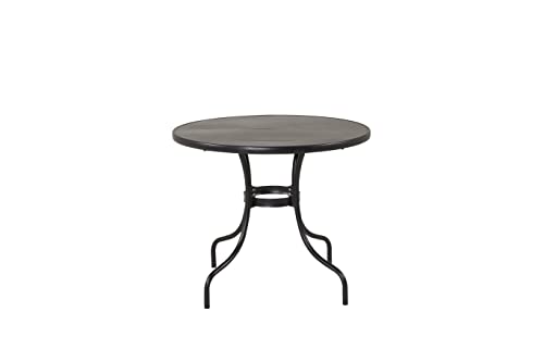 Venture Home Nicke Dining Table - Black Steel - ø90cm von Venture Home