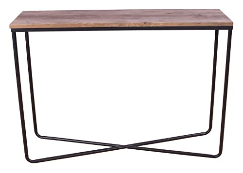 Venture Home Palace Side Table Vintage Teak-Look, Black,Nature, One Size von Venture Home