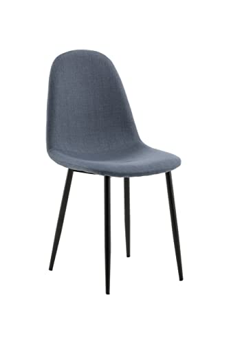 Venture Home Polar Dining Chair Legs Fabric, Black,Blue, 538744 von Venture Home