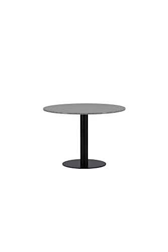 Venture Home Razzia Dining Table 106cm-Grey Terazzo, Black | Grey, One Size von Venture Home
