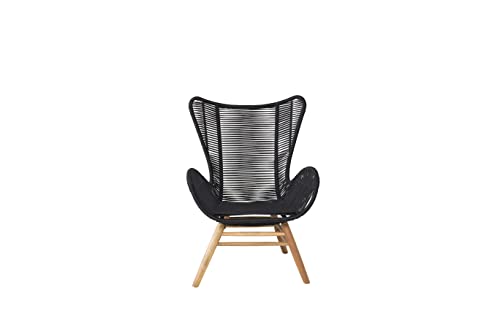Venture Home Tingeling Lounge Chair - Black Rope/Acacia von Venture Home