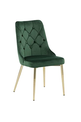 Venture Home Velvet Deluxe Chair-Moss Matt Leg, Brass,Green, 6688,550 von Venture Home