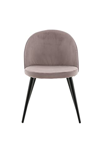 Venture Home Velvet Dining Chair Corduroy, Black,Dusty Pink, 5776,550 von Venture Home