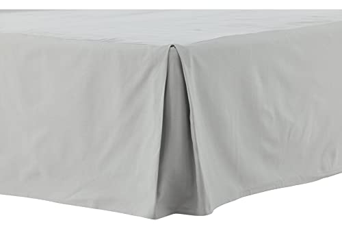 Ziggy Bed Skirt Cotton streight - Light Grey / - 200*180 von Venture Home