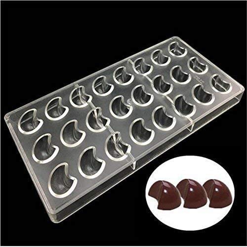 24 Löcher Moon geformte 3D Klar Polycarbonat Schokolade Form Jelly Candy Form, Backen DIY Schokolade-Tablett, Sweet Candy Schimmel Schokolade Backen Tools ? -14.5 X 28 X 2,5 cm 24 Löcher Moon geformte 3D Klar Polycarbonat Schokolade Form Jelly Candy Form, Backen DIY Schokolade-Tablett, Sweet Candy Schimmel Schokolade Backen Tools ? -14.5 X 28 X 2,5 cm von Venus valink