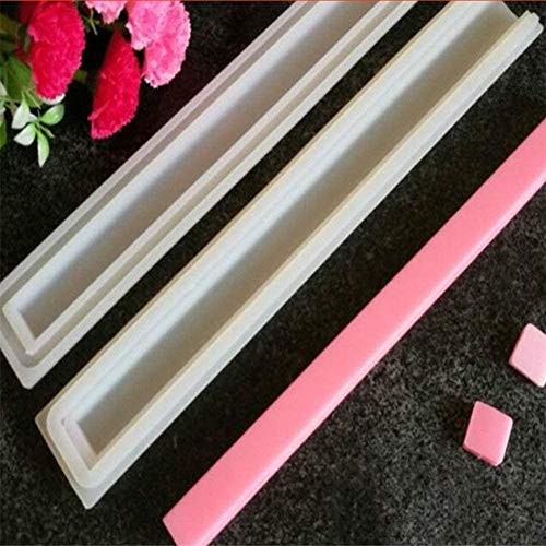 Formen DIY lang Tube Mousse Dessert Silikon Form quadratisch handgefertigt Kerze Seife Vorlage Backform, Kuchen dekorieren Werkzeug, Kitchen Craft Dekorationen blume (Quare) von Venus valink