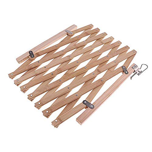 Treppenschutzgitter für Hunde, tragbar, für den Innenbereich, aus Holz, Sicherheitsgitter, einziehbarer Hundezaun, Faltbare Hundeschiebetür für Zuhause, Tür, Zimmer, Tür, Treppe, Küche von Venus valink