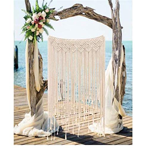 Venus valink Makramee-Vorhang handgefertigt Wandteppich DIY Foto Hintergrund Wohnzimmer Wandbehang Rustikal Hochzeit Taufe Verlobung Party Dekoration Wand Foto Hintergrund von Venus valink